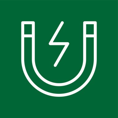 Megnet simgesi, vektör illüstrasyonu basit tasarım