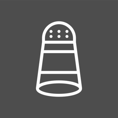 Tuzlu simge, vektör illüstrasyonu basit tasarım