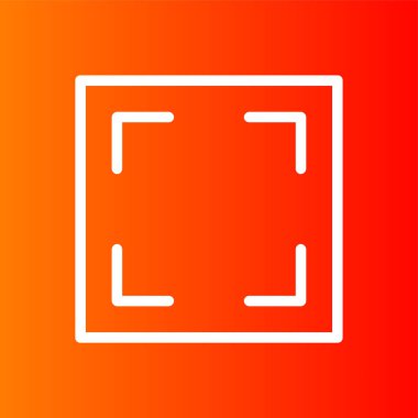 Görünüm Oranı simgesi, vektör illüstrasyonu basit tasarım