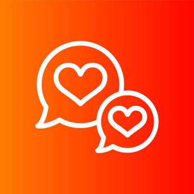 Sohbet simgesi, vektör illüstrasyonu basit tasarım