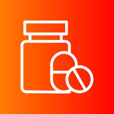 tıp simgesi, vektör illüstrasyonu basit tasarım