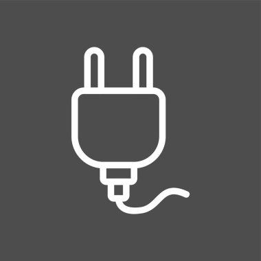 Fiş simgesi, vektör illüstrasyonu basit tasarım