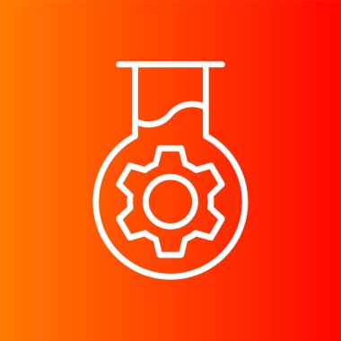 test tübü simgesi, vektör illüstrasyonu basit tasarım