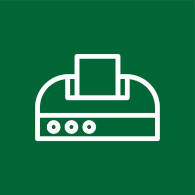 Yazdırma simgesi, vektör illüstrasyonu basit tasarım