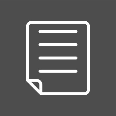 Note icon, vector illustration simple design