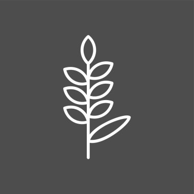 Lavanta simgesi, vektör illüstrasyonu basit tasarım