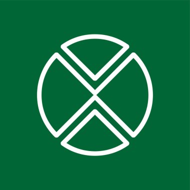 Pasta çizelgesi simgesi, vektör illüstrasyonu basit tasarım