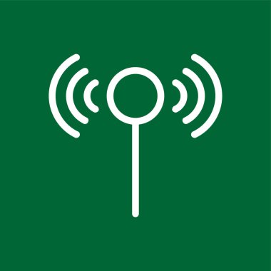 Sinyal simgesi, vektör illüstrasyonu basit tasarım