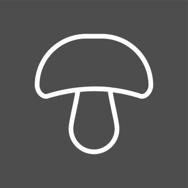 mantar simgesi, vektör illüstrasyonu basit tasarım