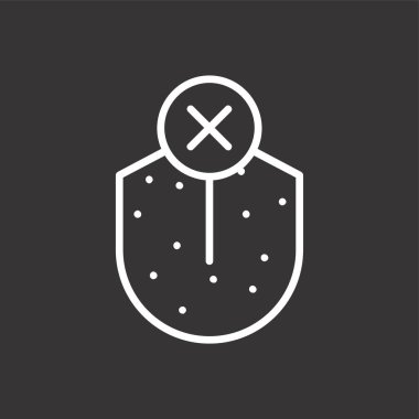 Tat Kaybı simgesi, vektör illüstrasyonu basit tasarım