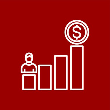 Mücadele simgesi, vektör illüstrasyonu basit tasarım