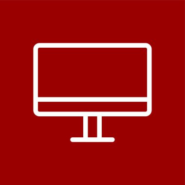 bilgisayar simgesi, vektör illüstrasyonu basit tasarım