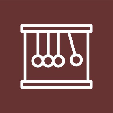 Sarkaç simgesi, vektör illüstrasyonu basit tasarım