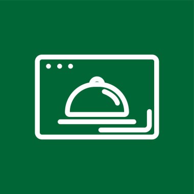 yiyecek simgesi, vektör illüstrasyonu basit tasarım