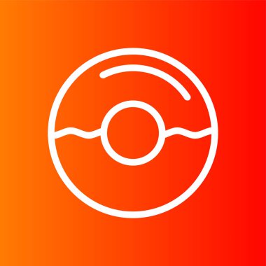 Çörek Simgesi, vektör illüstrasyonu basit tasarım