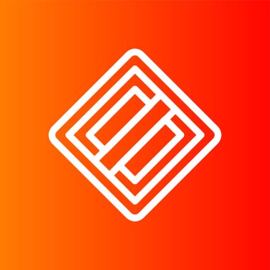 Öncelik simgesinin sonu, vektör illüstrasyonu basit tasarım