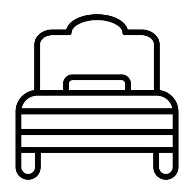 Dinlenme simgesi, vektör illüstrasyonu basit tasarım