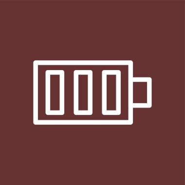 Battery icon, vector illustration simple design