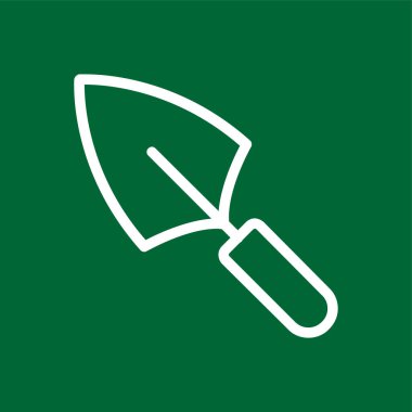 Trowel simgesi, vektör illüstrasyonu basit tasarım