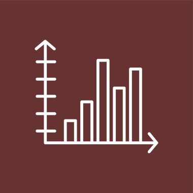 Bell Şekilli Grafik simgesi, vektör illüstrasyonu basit tasarım