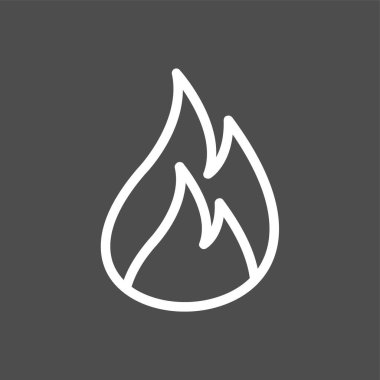 ateş simgesi, vektör illüstrasyonu basit tasarım