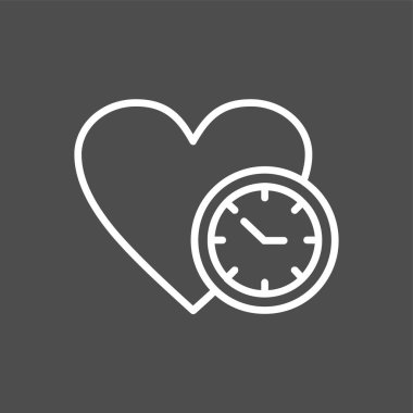 aşk simgesi, vektör illüstrasyonu basit tasarım