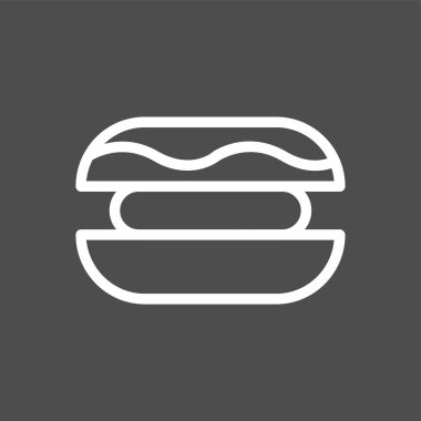 Makaron simgesi, vektör illüstrasyonu basit tasarım