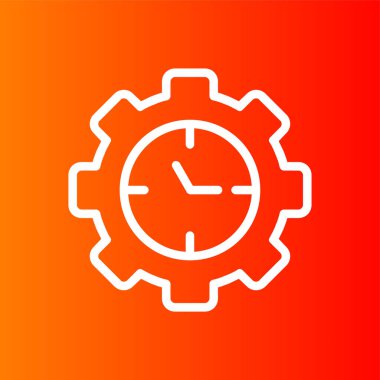 zaman simgesi, vektör illüstrasyonu basit tasarım