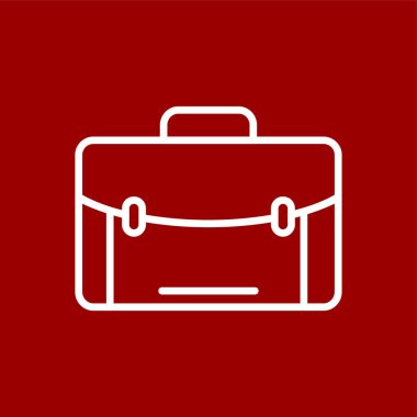 evrak çantası simgesi, vektör illüstrasyonu basit tasarım