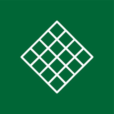 Döşeme simgesi, vektör illüstrasyonu basit tasarım