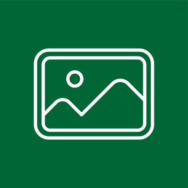 Resim simgesi, vektör illüstrasyonu basit tasarım