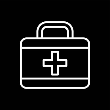 İlk Yardım Kiti simgesi, vektör illüstrasyonu basit tasarım