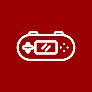 oyun konsolu simgesi, vektör illüstrasyonu basit tasarım