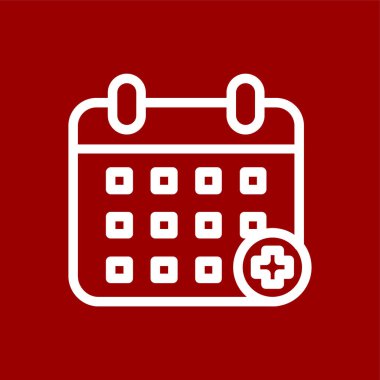 Randevu simgesi, vektör illüstrasyonu basit tasarım