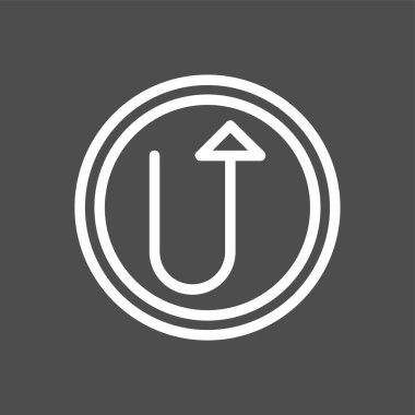 Yukarı Ok simgesi, vektör illüstrasyonu basit tasarım