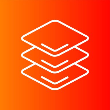 Katman simgesi, vektör illüstrasyonu basit tasarım