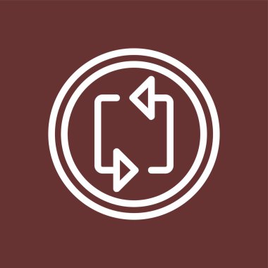 döngü simgesi, vektör illüstrasyonu basit tasarım