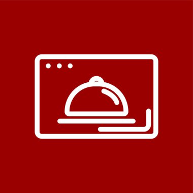 yiyecek simgesi, vektör illüstrasyonu basit tasarım