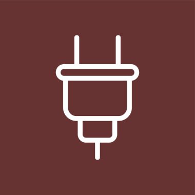 Fiş simgesi, vektör illüstrasyonu basit tasarım