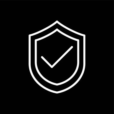 Güvenli simge, vektör illüstrasyonu basit tasarım