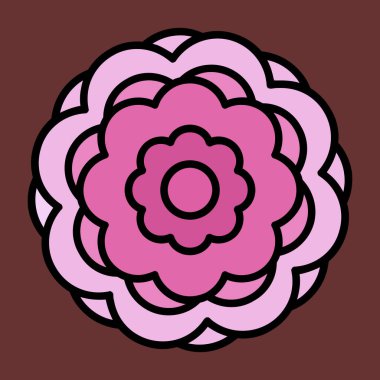 Şakayık simgesi, vektör illüstrasyonu basit tasarım