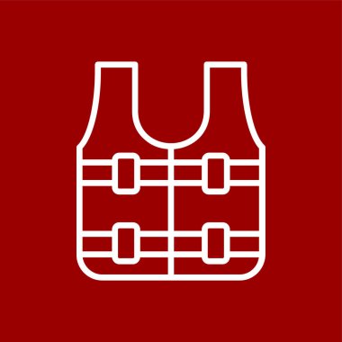 can yeleği simgesi, vektör illüstrasyonu basit tasarım