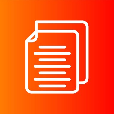 Sayfa simgesi, vektör illüstrasyonu basit tasarım