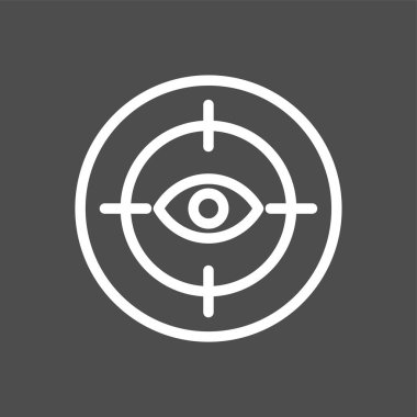 hedef simge, vektör illüstrasyonu basit tasarım