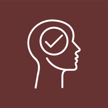 baş simge, vektör illüstrasyonu basit tasarım