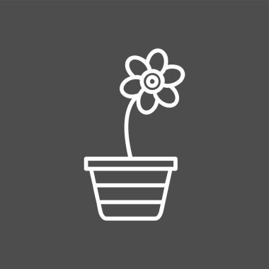 Crocus simgesi, vektör illüstrasyonu basit tasarım