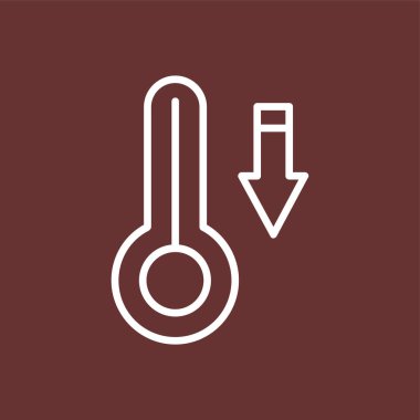 sıcaklık simgesi, vektör illüstrasyonu basit tasarım