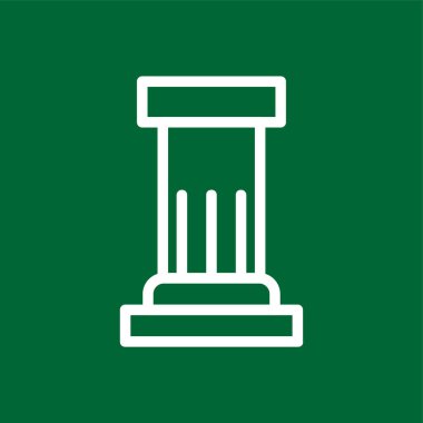 sütun simgesi, vektör illüstrasyonu basit tasarım