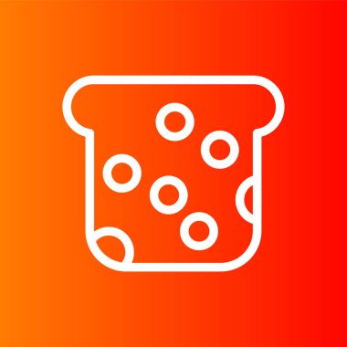 ekmek simgesi, vektör illüstrasyonu basit tasarım