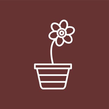 Crocus simgesi, vektör illüstrasyonu basit tasarım